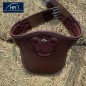 Sangle Bavette avec aiments HFI Evo cuir marron Sangle Bavette avec aiments HFI Evo cuir marron