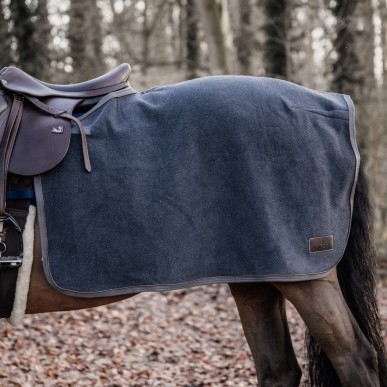 Couvre-reins Carré Heavy Fleece Gris Foncé - Kentucky