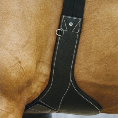Sangle Bavette anatomique Norton Pro cuir noir