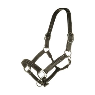 Licol Cuir Premium Noir - HKM