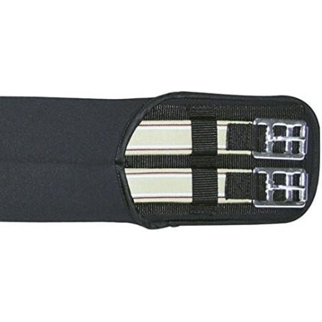 HKM - Sangles - Sangle courte softoprene avec élastique noir