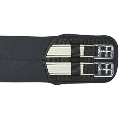 HKM - Sangles - Sangle courte softoprene avec élastique noir