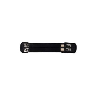 Sangle HKM Softoprène noir  avec élastique