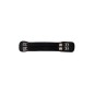 Sangle HKM Softoprène noir  avec élastique