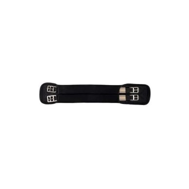 Sangle HKM Softoprène noir  avec élastique