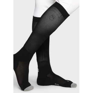 Chaussettes Samshield Balzanes blason cristal Noir