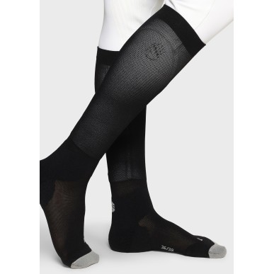 Chaussettes Samshield Balzanes blason cristal Noir