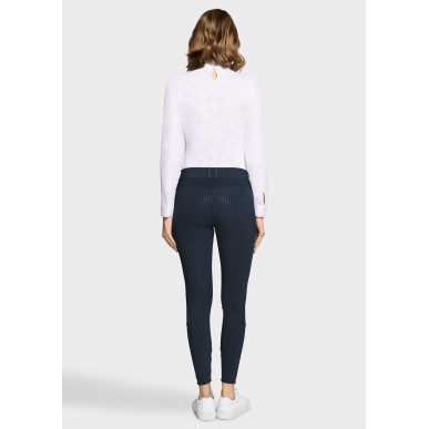 Pantalon Samshield Chloe metal dots knee grip Marine