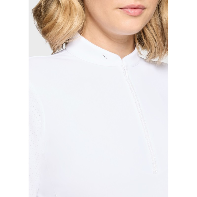 Polo de compétition Samshield Lou blanc Polo de compétition Samshield Lou blanc