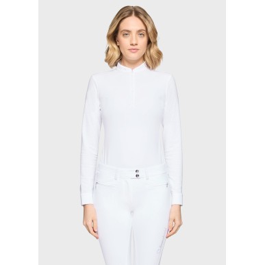 Polo de compétition Samshield Lou blanc