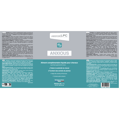 Aliment complémentaire liquide Anxious Laboratoire LPC - 1l
