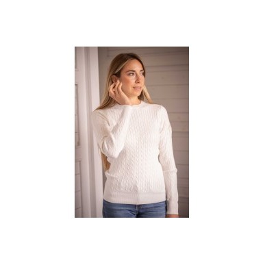 Pull "Virginia" Femme Blanc Ecru - Pénélope
