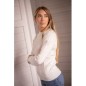 Pull "Virginia" Femme Blanc Ecru - Pénélope Pull "Virginia" Femme Blanc Ecru - Pénélope