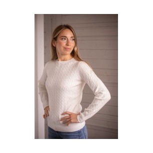 Pull "Virginia" Femme Blanc Ecru - Pénélope