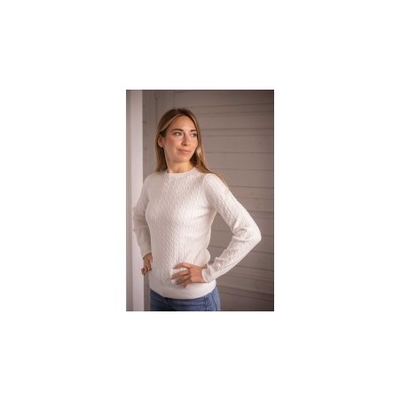 Pull "Virginia" Femme Blanc Ecru - Pénélope
