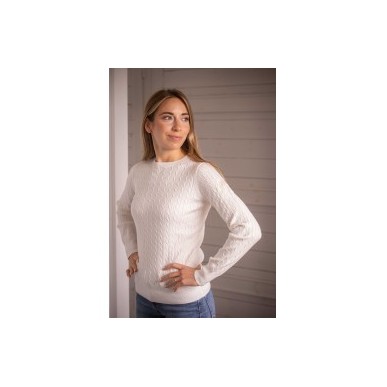 Pull "Virginia" Femme Blanc Ecru - Pénélope