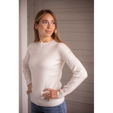 Pull "Virginia" Femme Blanc Ecru - Pénélope