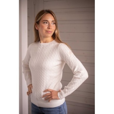 Pull "Virginia" Femme Blanc Ecru - Pénélope