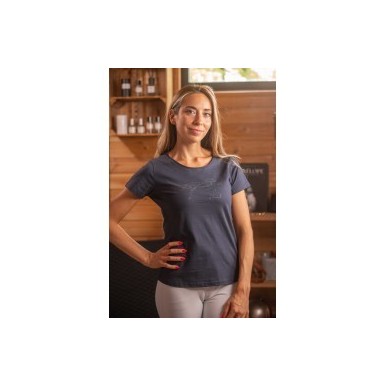 T-shirt Iconic Strass Marine Femme - Pénélope
