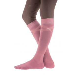 Chaussette femme d'équitation Gummy Pénélope Rose