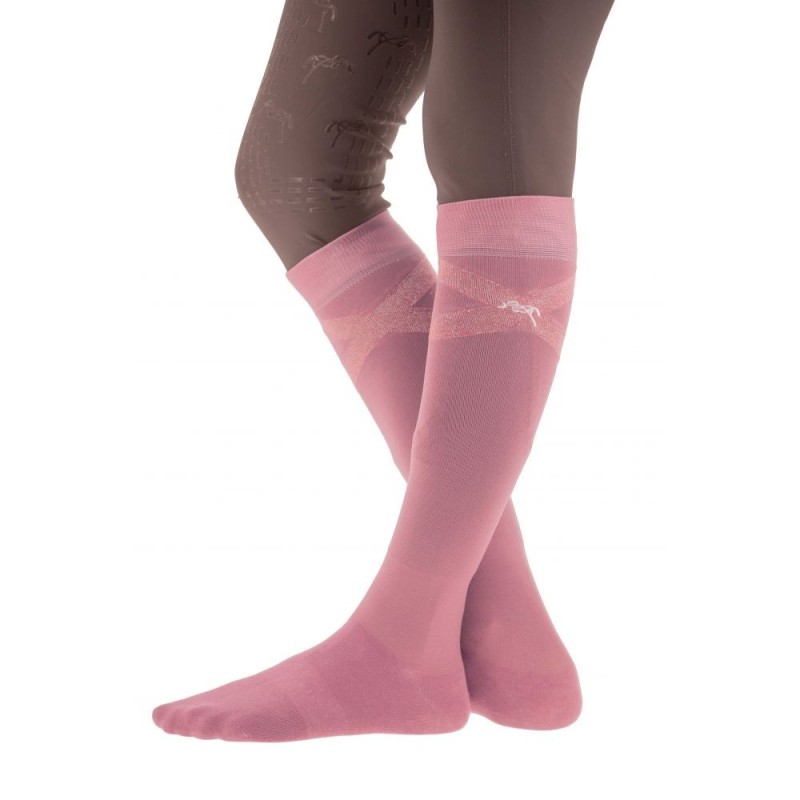 Chaussette d'équitation Gummy Pénélope Rose