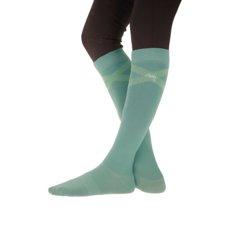 Chaussette femme d'équitation Gummy Pénélope Vert sauge