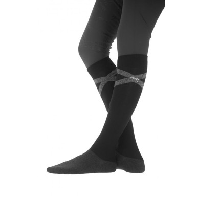 Chaussette femme d'équitation Gummy Pénélope Gris