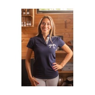 Polo Victorine Marine Femme - Pénélope