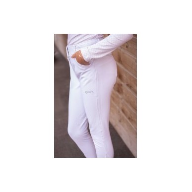 Pantalon d'équitation Élégance Blanc Femme - Pénélope