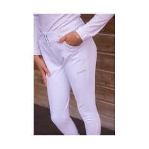 Pantalon d'équitation Élégance Blanc Femme - Pénélope