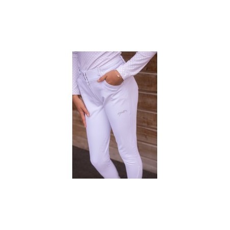 Pantalon d'équitation Élégance Blanc Femme - Pénélope