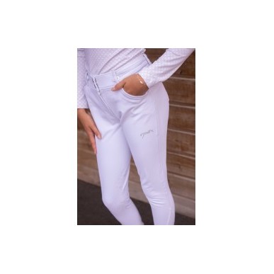 Pantalon d'équitation Élégance Blanc Femme - Pénélope