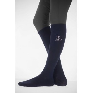 Chaussette d'équitation Luxe Strass Pénélope Bleu marine