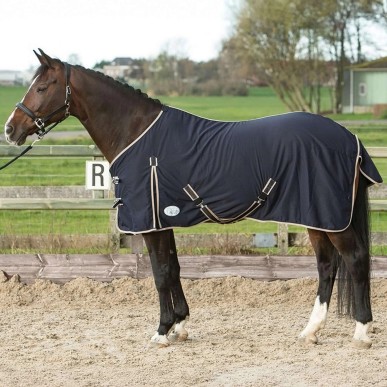 Chemise d'été en coton Honeycomb marine - Harry's Horse