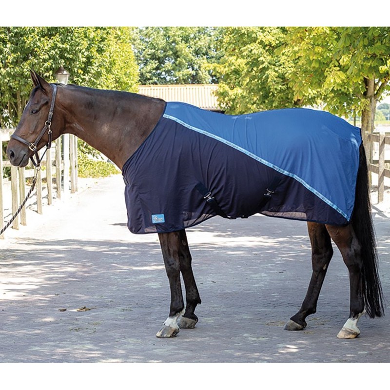 Couverture Anti-Mouches/Séchante Harry's Horse Mesh Pro - Bleu Couverture Anti-Mouches/Séchante Harry's Horse Mesh Pro - Bleu