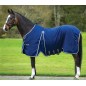 Couverture d'Écurie Poney Rambo Optimo Stable Sheet 0g - Marine/Beige/Cyan Couverture d'Écurie Poney Rambo Optimo Stable Sheet 0g - Marine/Beige/Cyan