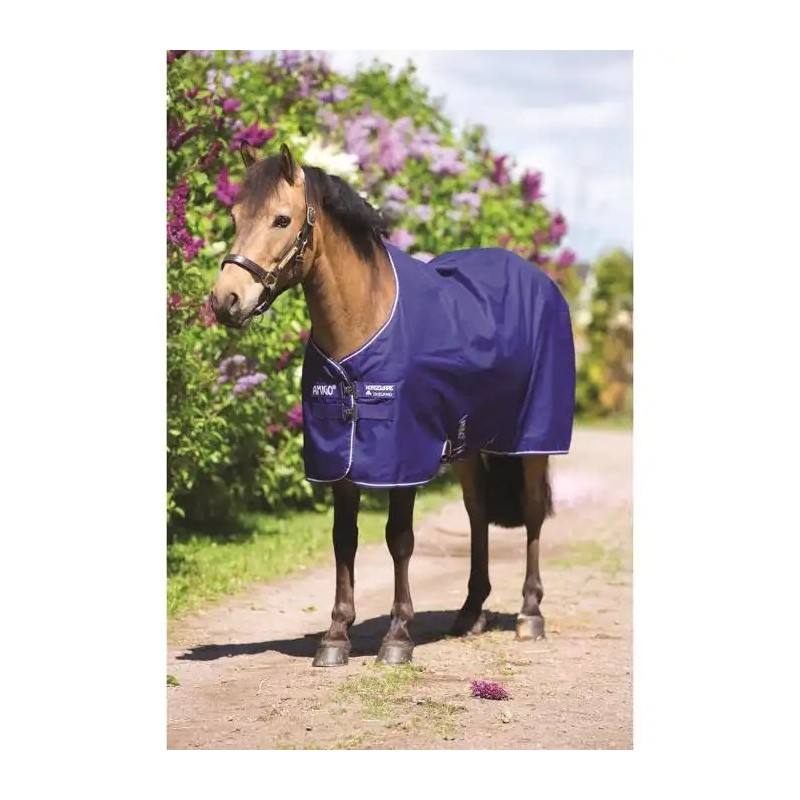 Couverture d'extérieur Poney Horseware Marine/Violet Amigo Hero 6 Turnout Lite 0g Couverture d'extérieur Poney Horseware Marine/Violet Amigo Hero 6 Turnout Lite 0g