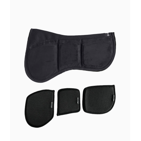 Amortisseur à cales Pro-Confort Horsewear 3D Mesh velours Itot - noir