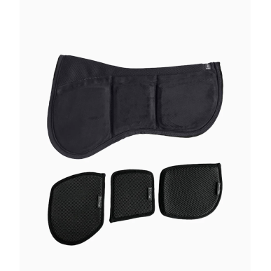 Amortisseur à cales Pro-Confort Horsewear 3D Mesh velours Itot - noir
