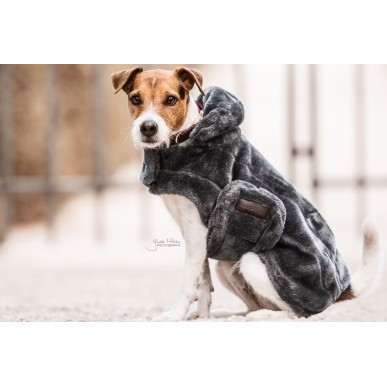 Manteau pour chien Fausse Fourrure Gris
