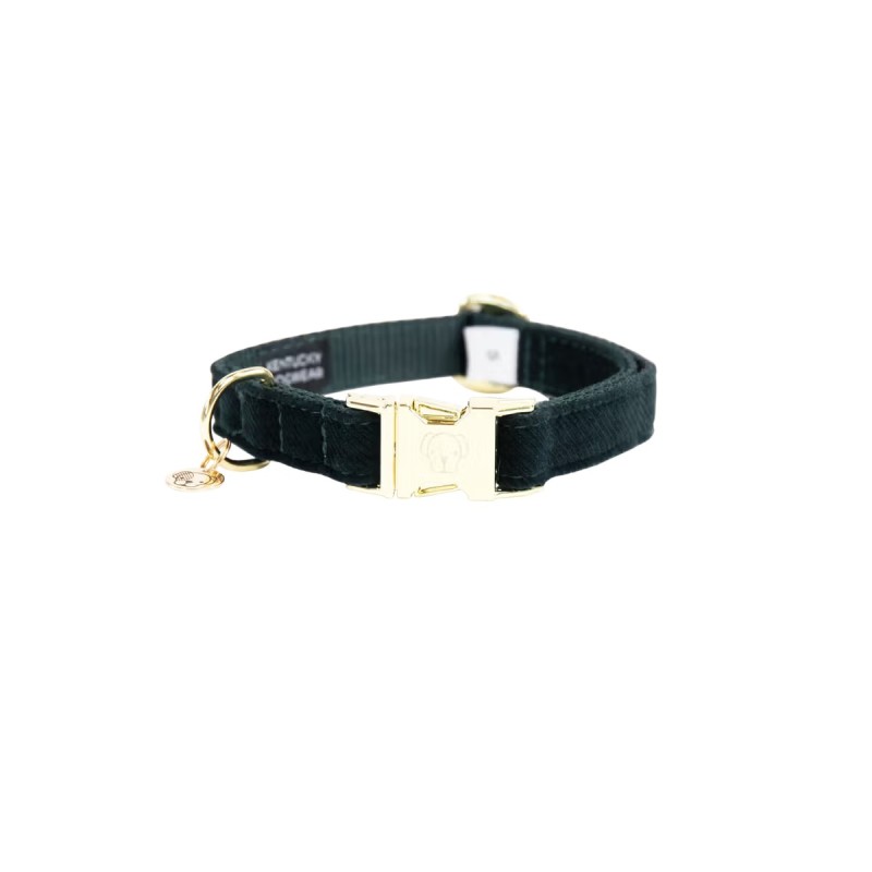 Collier pour chien Corduroy Kentucky Vert foncé Collier pour chien Corduroy Kentucky Vert foncé