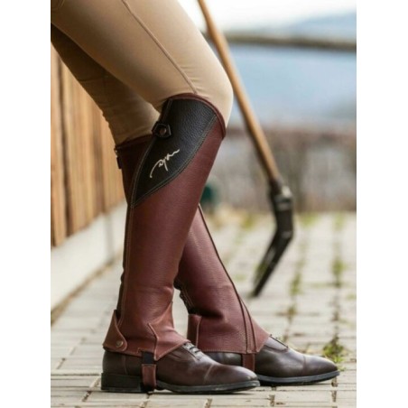 HALF Chaps ORIGINAL WITH ZIP LEATHER BROWN