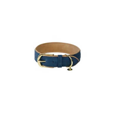 Collier Pour Chien Cuir Vegan Kentucky Marine