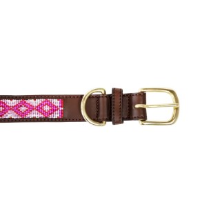 Collier Pour Chien Avec Perles Faites-main Kentucky Rose