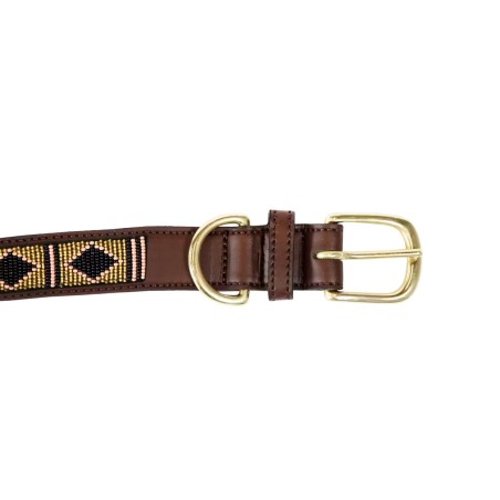 Collier Pour Chien Avec Perles Faites-main Kentucky Or