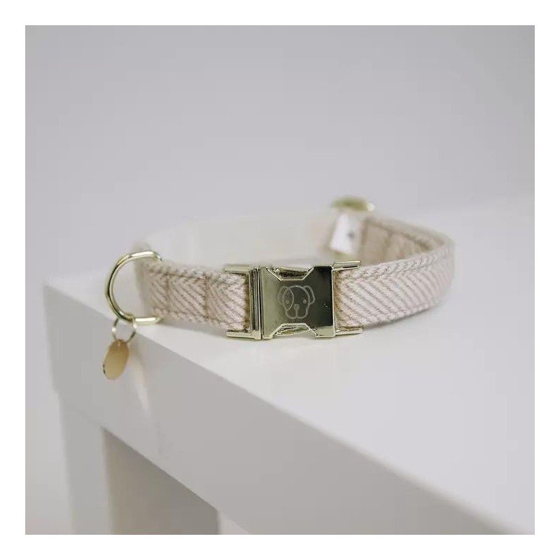 Collier Pour Chien Wool Kentucky Beige Collier Pour Chien Wool Kentucky Beige