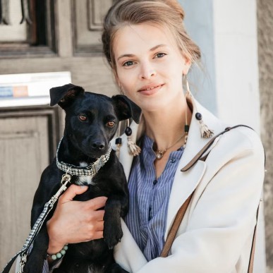 Collier Pour Chien Pied-de-Poule Kentucky Marron