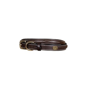 Collier Cuir Pour Chien Dy'on - Marron