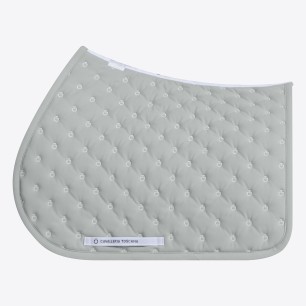 Tapis de selle Jumping Gris Bleuté - Cavalleria Toscana