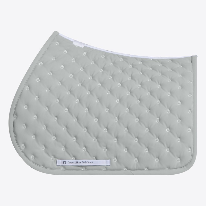 Tapis de selle Jumping Gris Bleuté - Cavalleria Toscana Tapis de selle Jumping Gris Bleuté - Cavalleria Toscana
